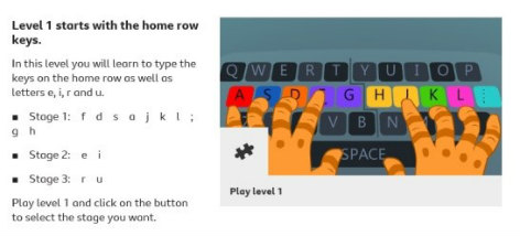 Bitesize BBC Dance Mat Typing - The Comparison 1a